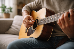Fingerspil på guitar: sådan lyder det, og derfor føles det meditativt